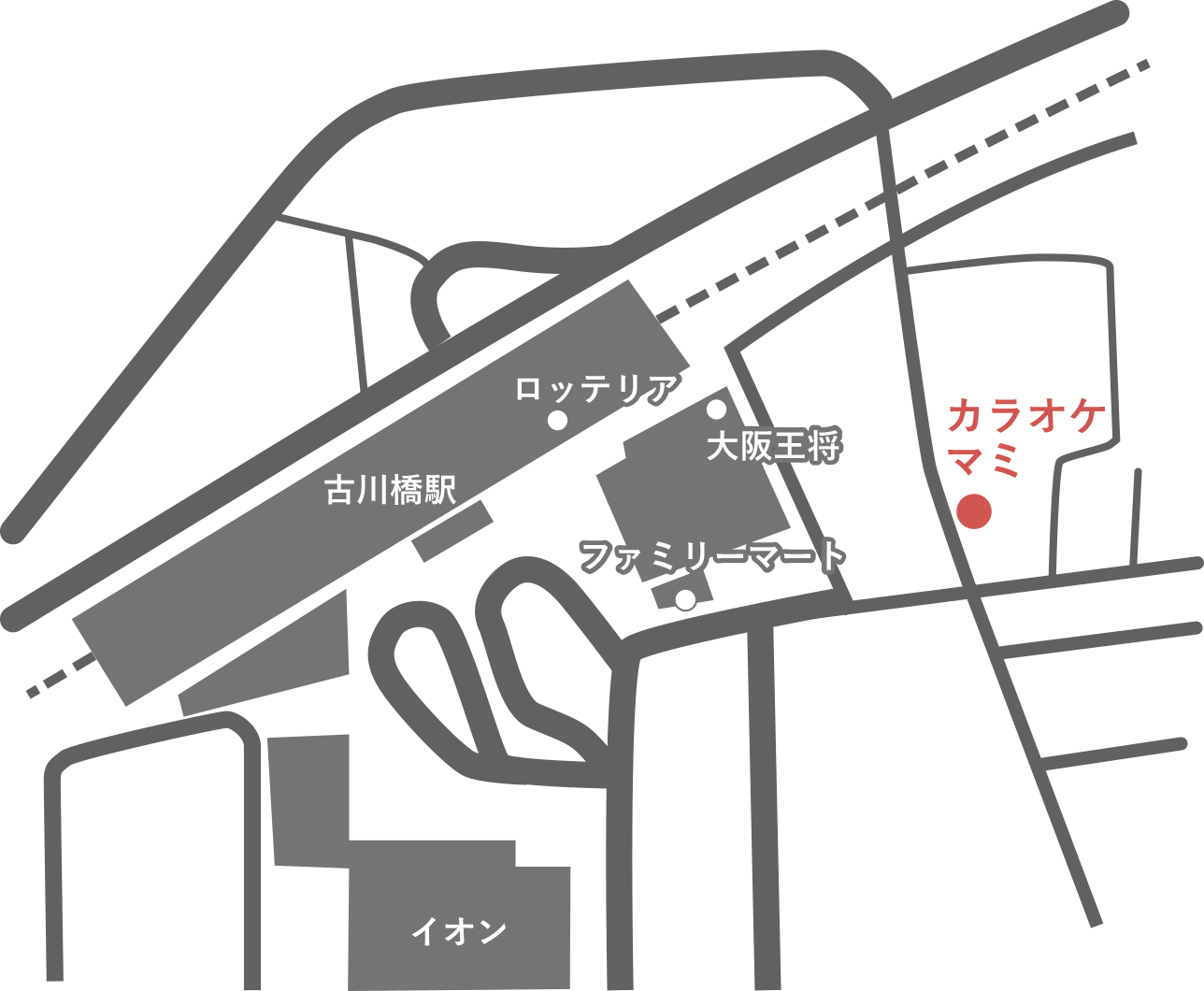 古川橋駅周辺地図